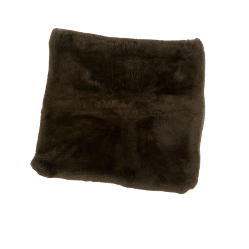 Custom Texas Rover Co. Fur and Leather Slouchy Clutch